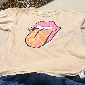Tilly's Kids Tee with Pink and Tan Graphic